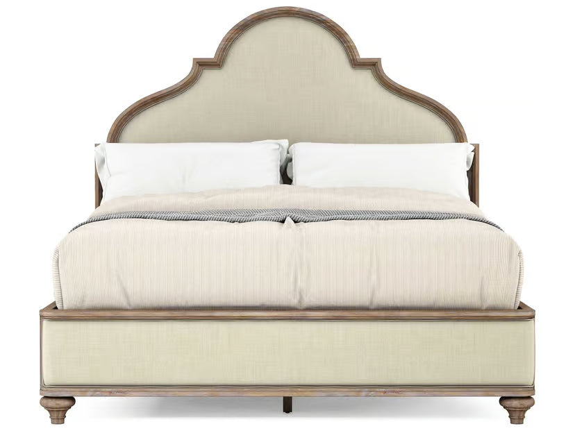 Architrave King Upholstered Panel Bed