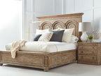 Architrave Almond Queen Panel Bed