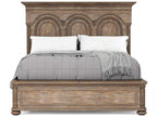 Architrave Almond Queen Panel Bed