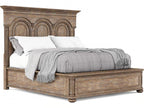 Architrave Almond Queen Panel Bed
