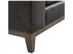 Noel 3-Seat Leather Sofa in Grey