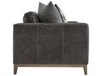 Noel 3-Seat Leather Sofa in Grey