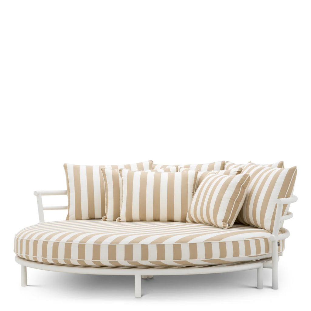 Matte White Outdoor Bed Laguno