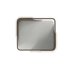 Blanc End Table w/ Glass Top