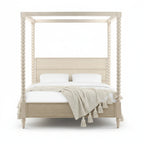 Marcie Beaded Wood Poster Bed