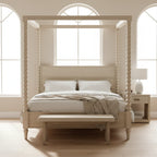 Marcie Beaded Wood Poster Bed