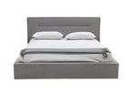 Basel Grey Upholstered Platform Bed