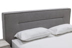 Basel Grey Upholstered Platform Bed
