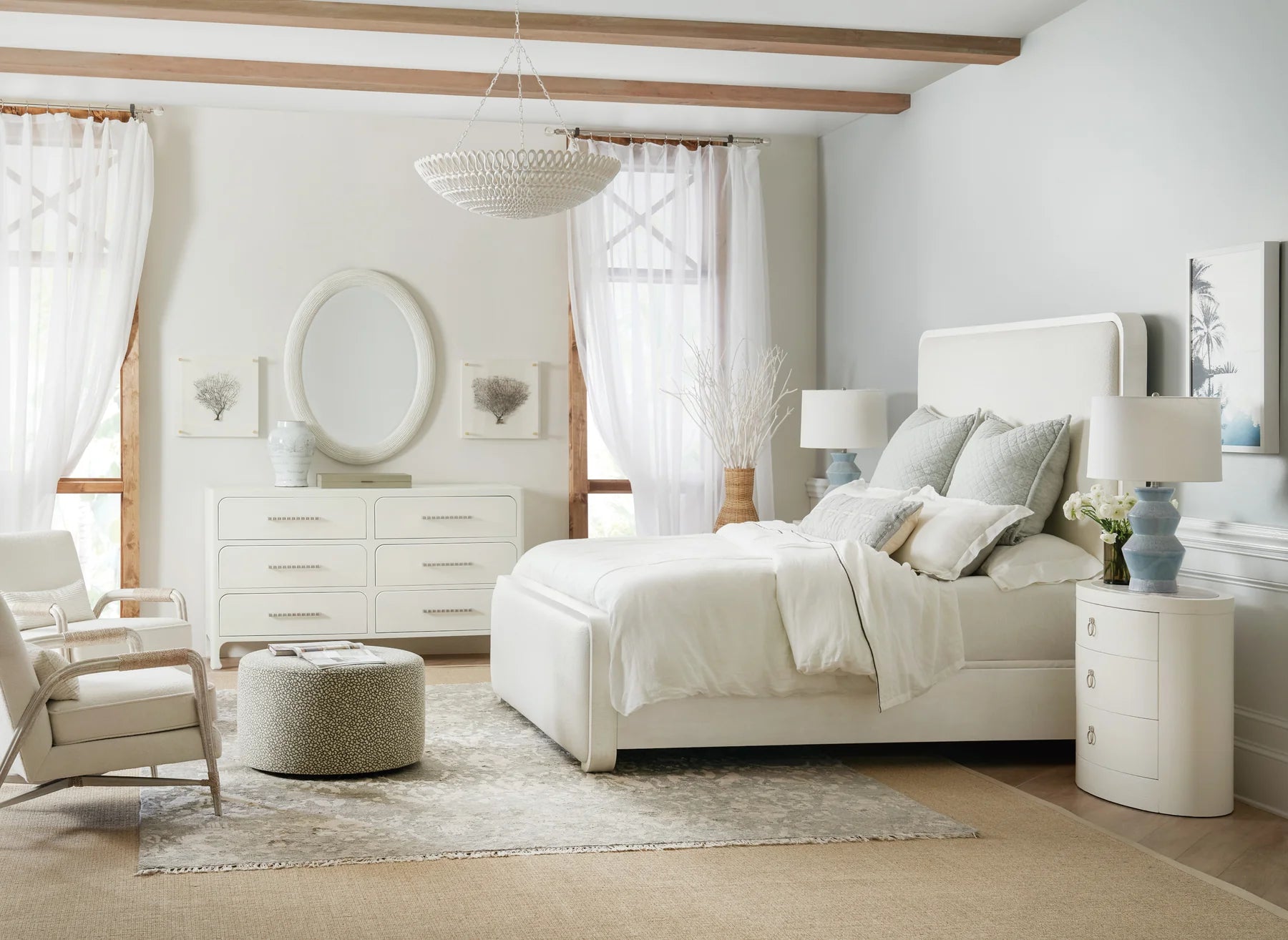 Ashore Upholstered Panel Bed