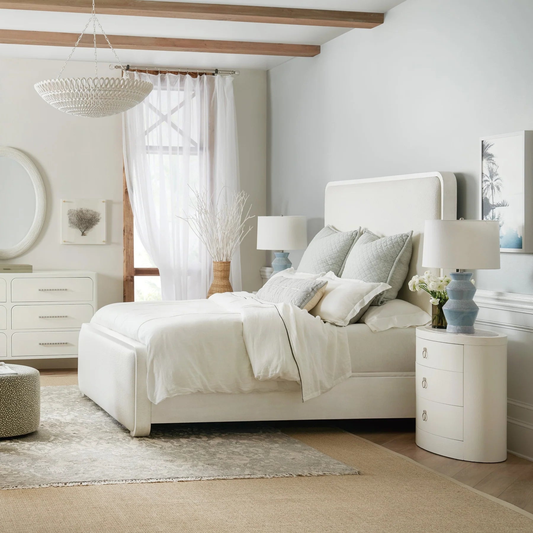 Ashore Upholstered Panel Bed