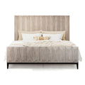 Aldwell Grey Wash Panel Bed