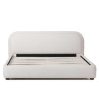 Yoko Knoll Natural Bouclé Upholstered Bed