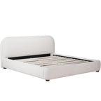 Yoko Knoll Natural Bouclé Upholstered Bed