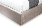 Roma Platform Bed: Taupe