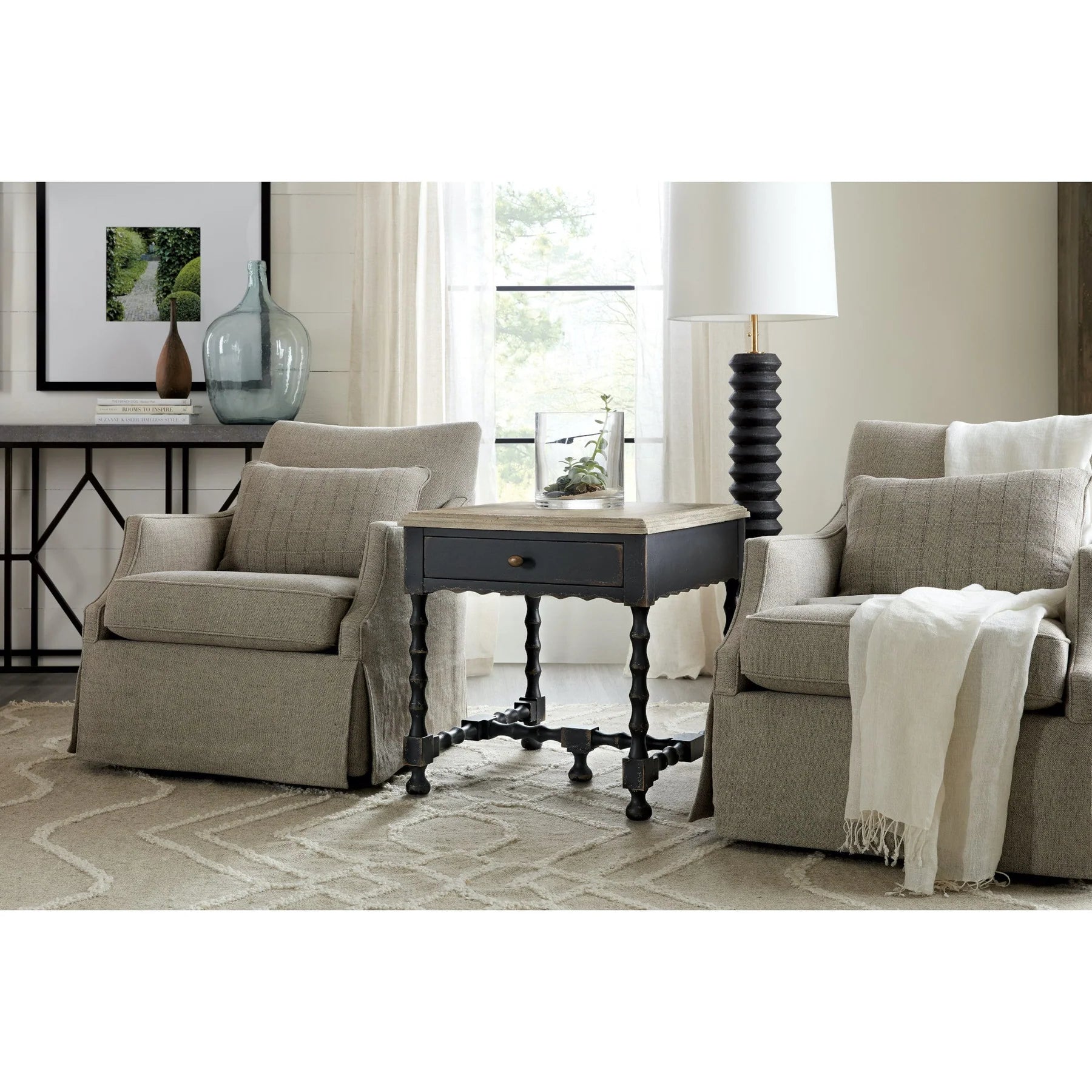 French Market Farmhouse End Table
