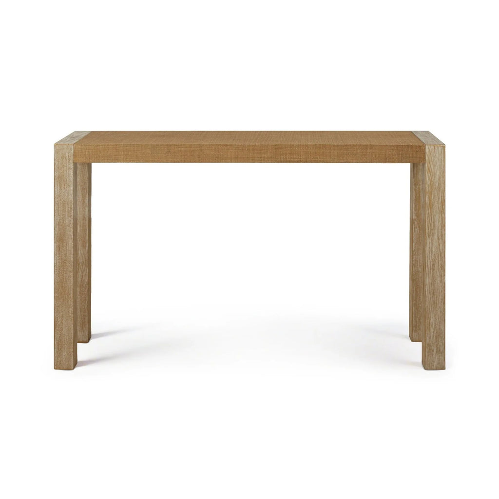 Bentley Grasscloth Console Table