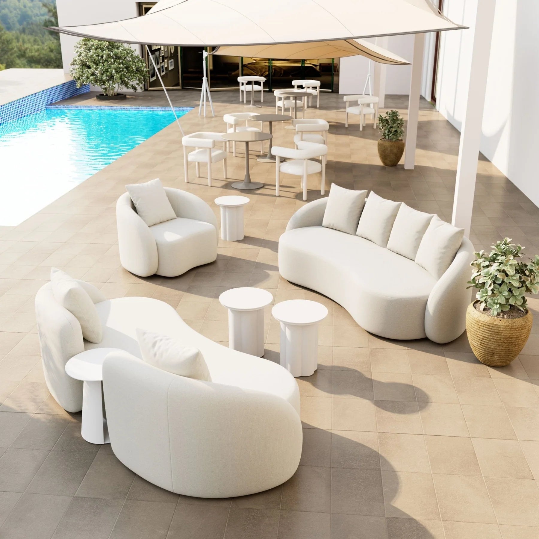 Sunny Isles C-Table (White)
