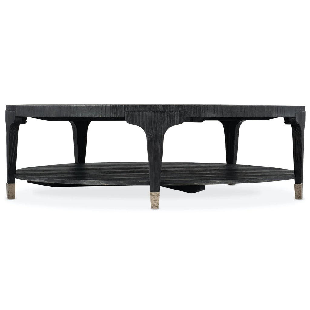 Chapman Shou Sugi Ban Round Coffee Table