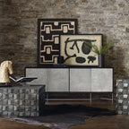 Fine Lines Bone Inlayed Media Credenza