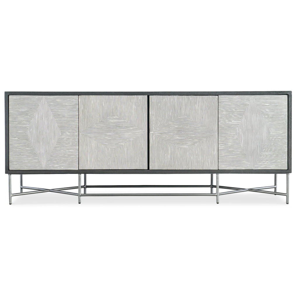 Fine Lines Bone Inlayed Media Credenza