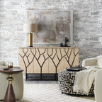 Fine Lines Bone Inlayed Media Credenza