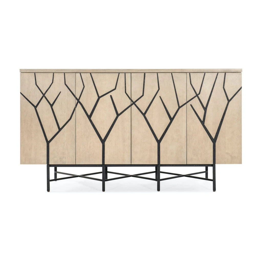 Fine Lines Bone Inlayed Media Credenza