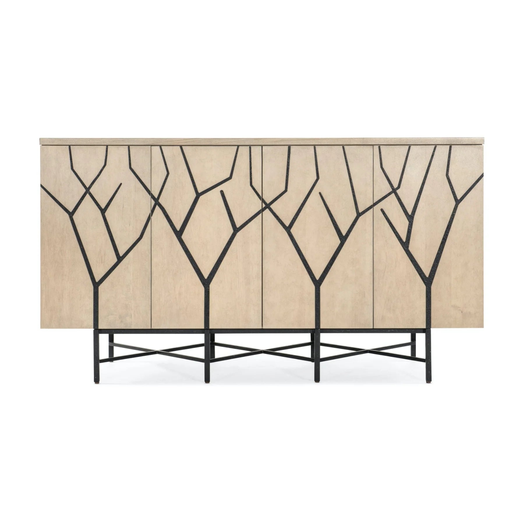 Fine Lines Bone Inlayed Media Credenza