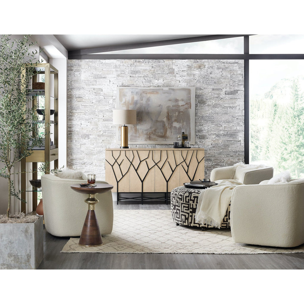 Fine Lines Bone Inlayed Media Credenza