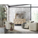 Fine Lines Bone Inlayed Media Credenza