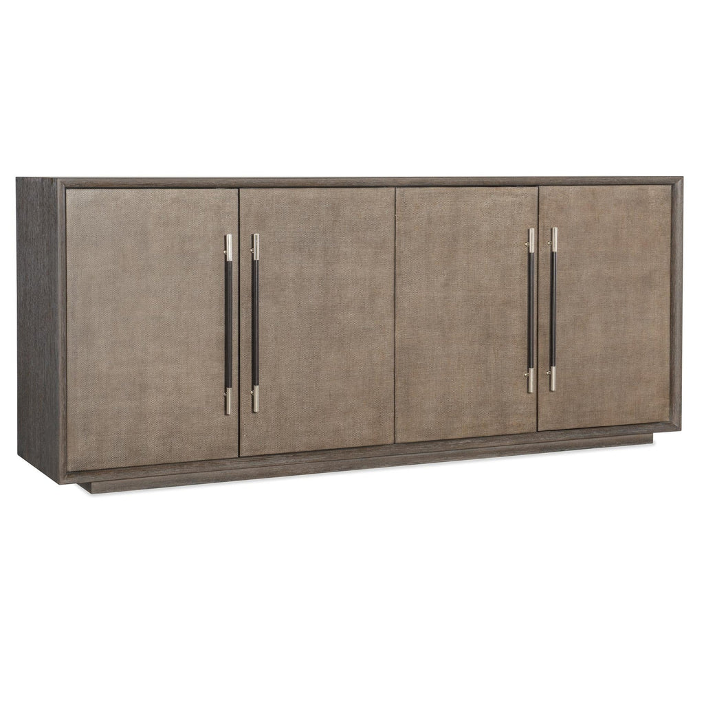Modern Mood Raffia Media Credenza