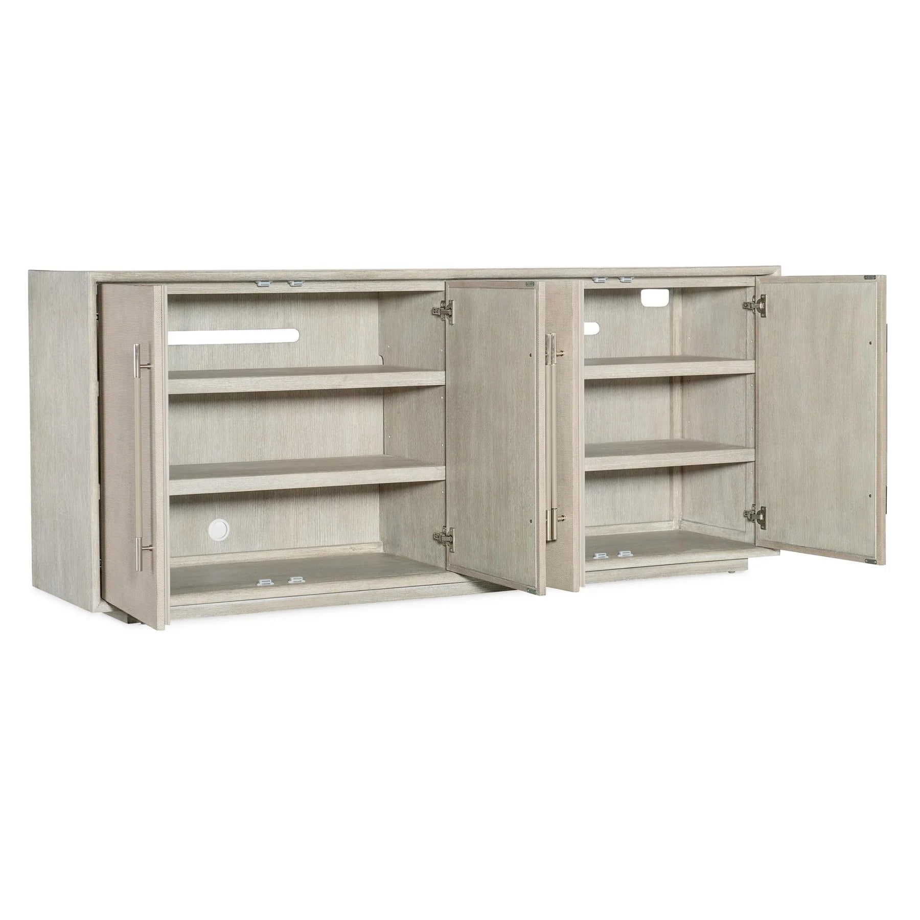 Modern Mood Raffia Media Credenza