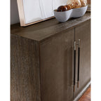 Modern Mood Raffia Media Credenza