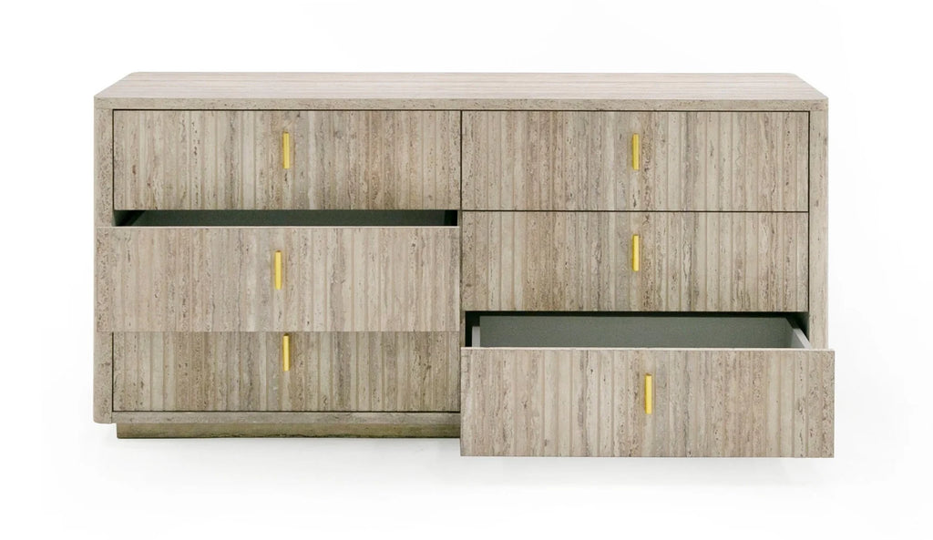 Roma Faux Travertine Dresser