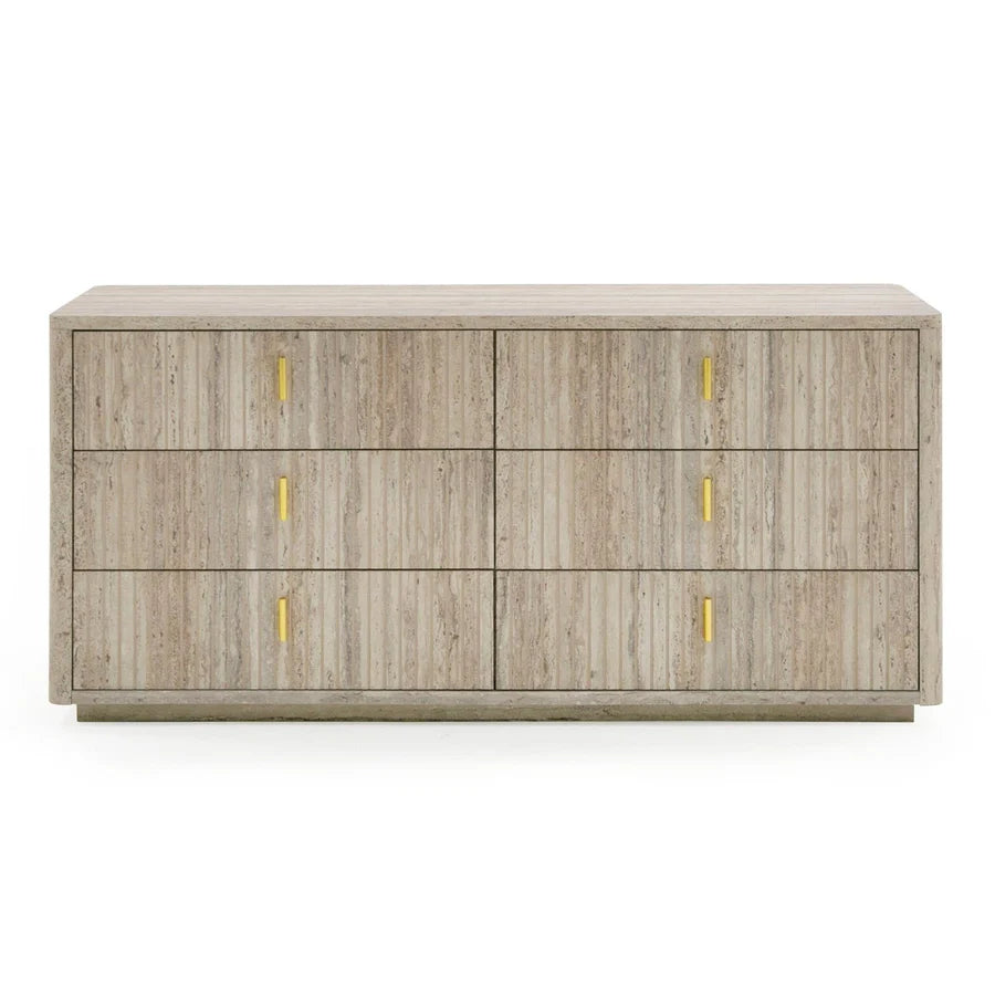 Roma Faux Travertine Dresser