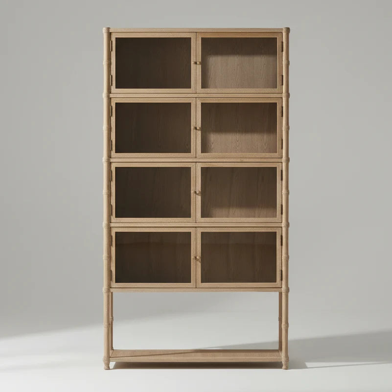 Livia Light Oak Display Cabinet