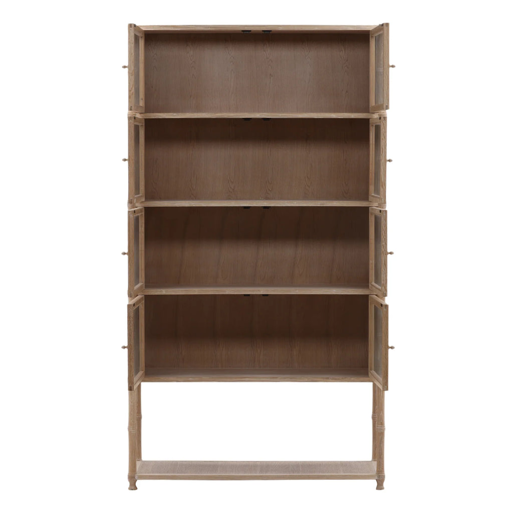Livia Light Oak Display Cabinet