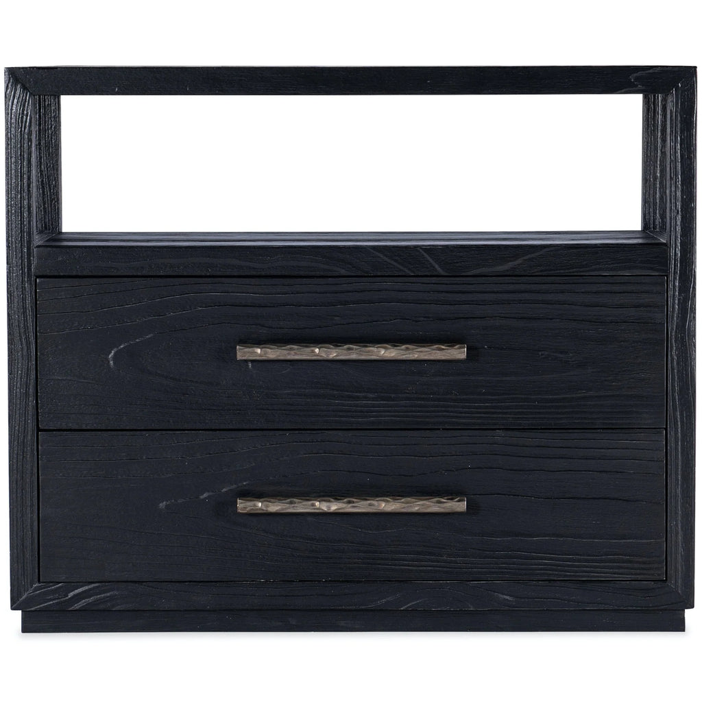 Linville Falls Shou Sugi Ban Two Drawer Nightstand