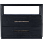 Linville Falls Shou Sugi Ban Two Drawer Nightstand