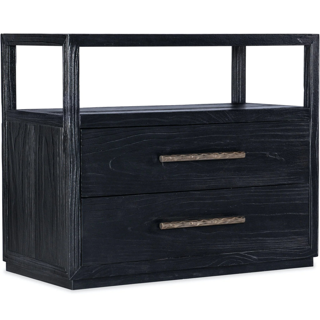 Linville Falls Shou Sugi Ban Two Drawer Nightstand