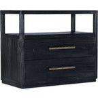 Linville Falls Shou Sugi Ban Two Drawer Nightstand