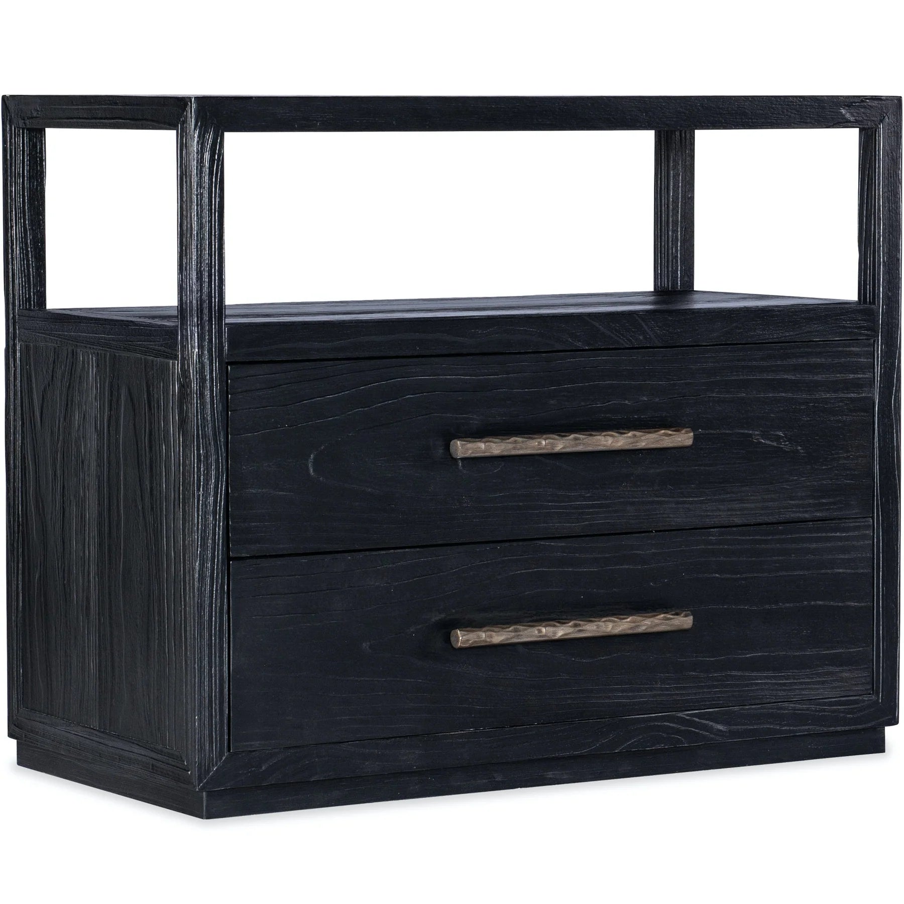 Linville Falls Shou Sugi Ban Two Drawer Nightstand