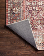 Linley Vintage Print Flat Rug: Cinnamon