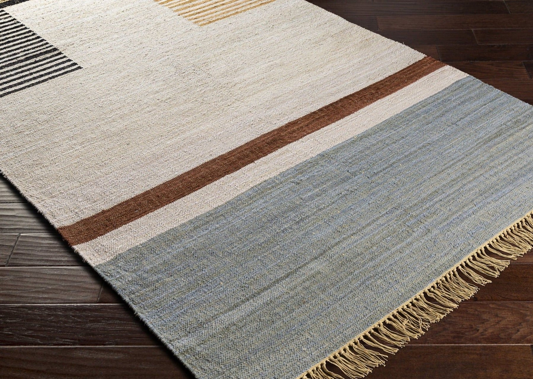 Elek Hand-Woven Wool Flat Rug