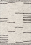 Maji Wool + Viscose Flat Rug: Ivory, Ash