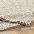 Retro Woven Wool Flat Rug
