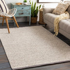 Retro Woven Wool Flat Rug