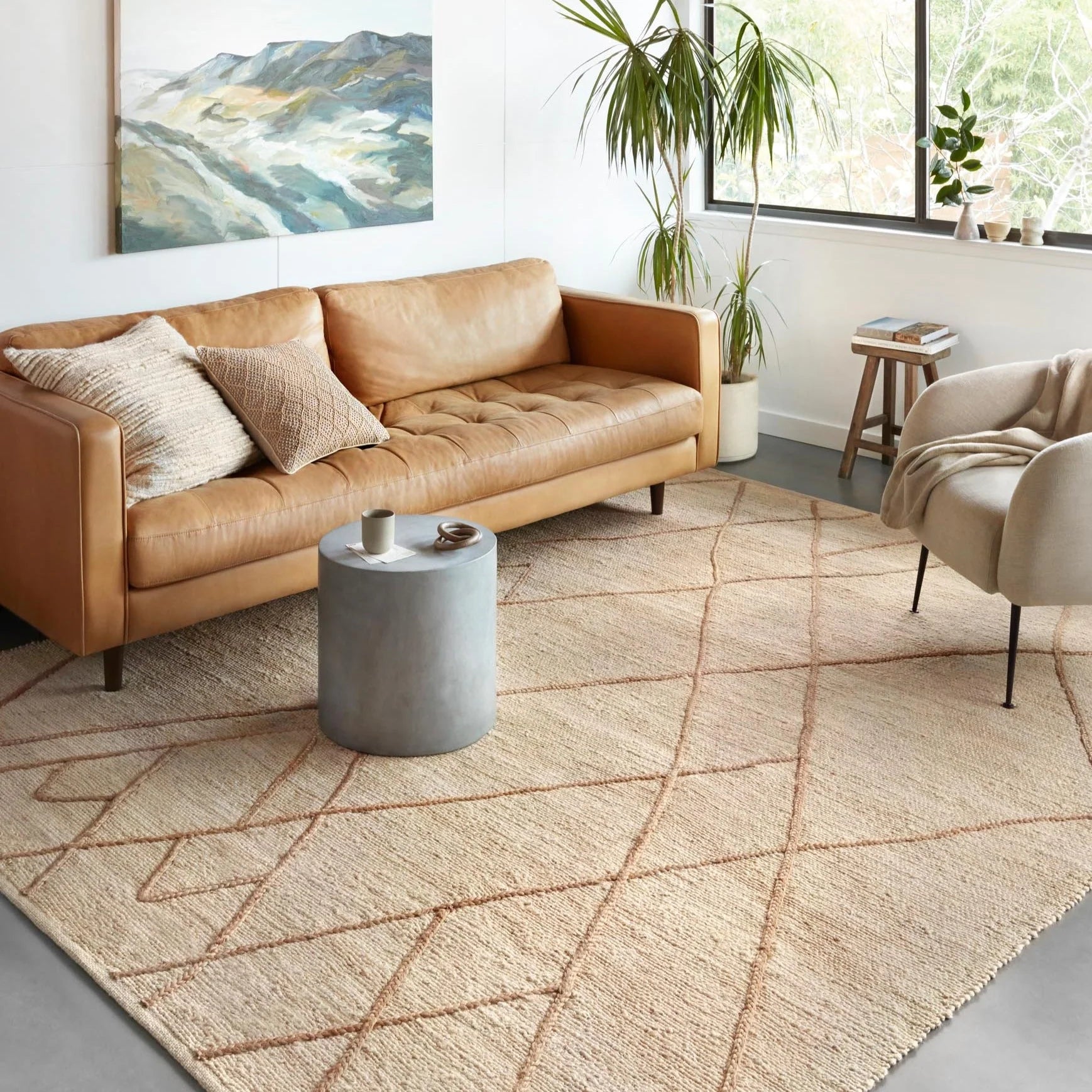 Bodhi 01 Bleached Natural Jute Rug