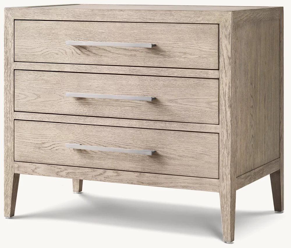 French Contemporary Closed Nightstand