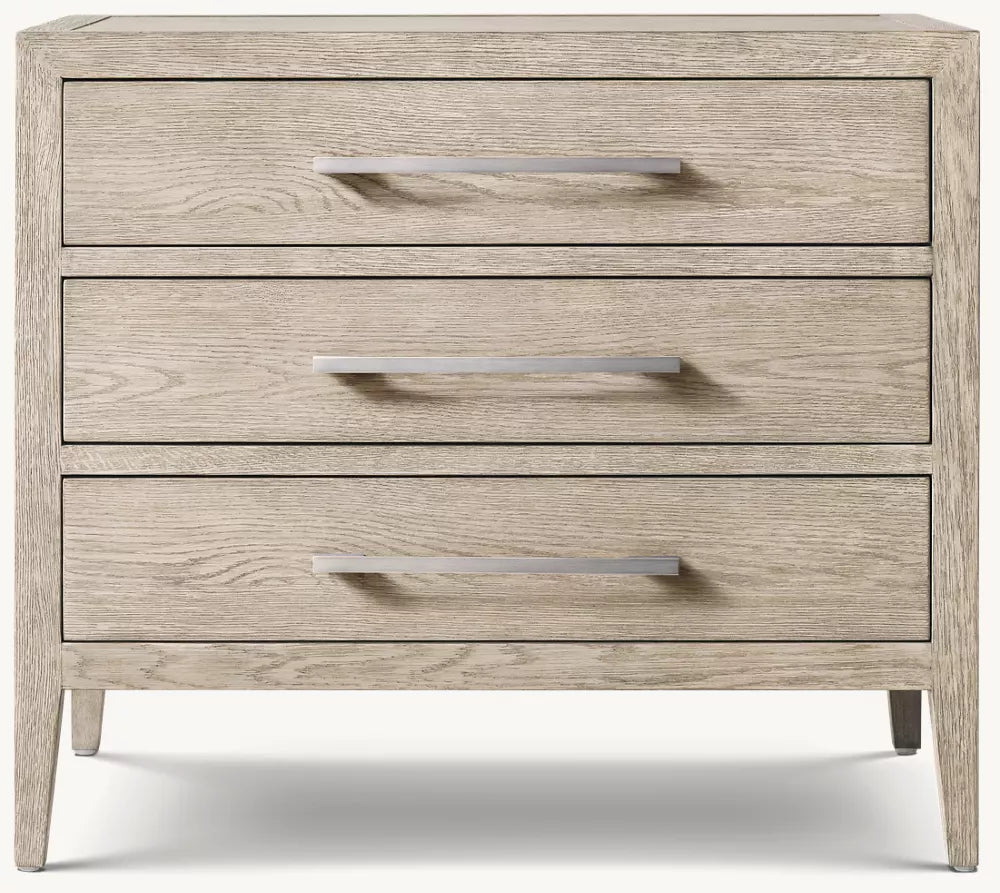 French Contemporary Closed Nightstand
