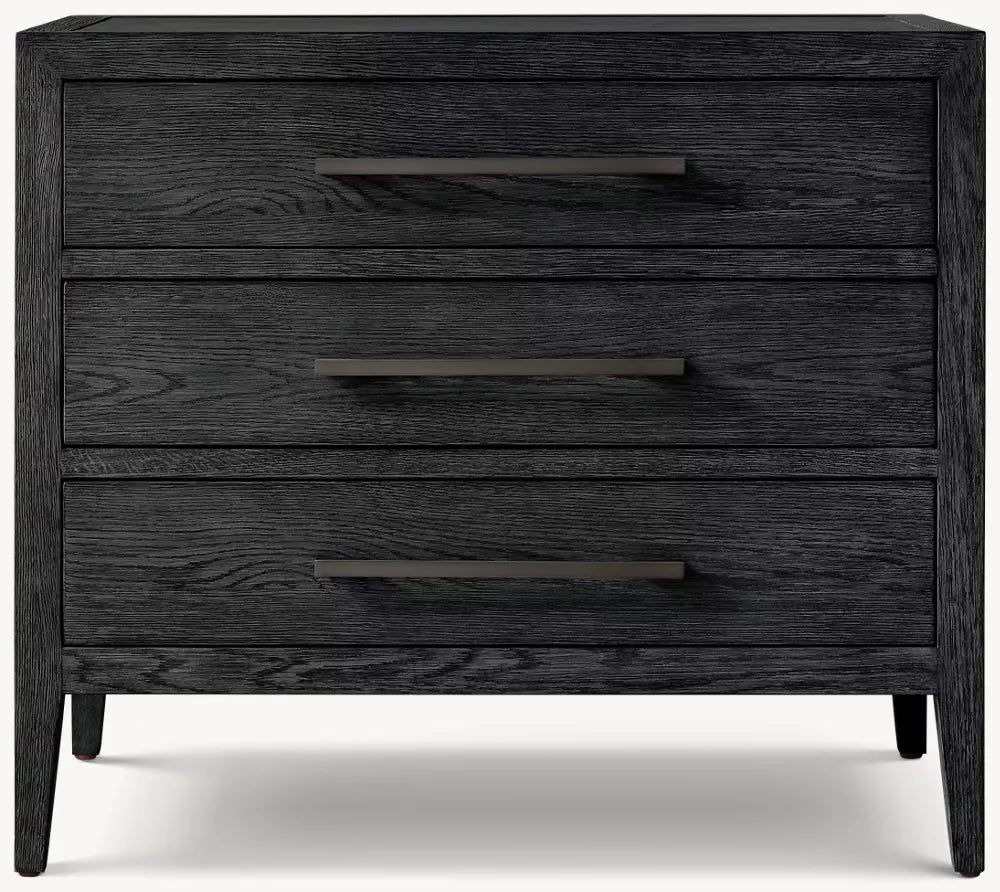 French Contemporary Closed Nightstand